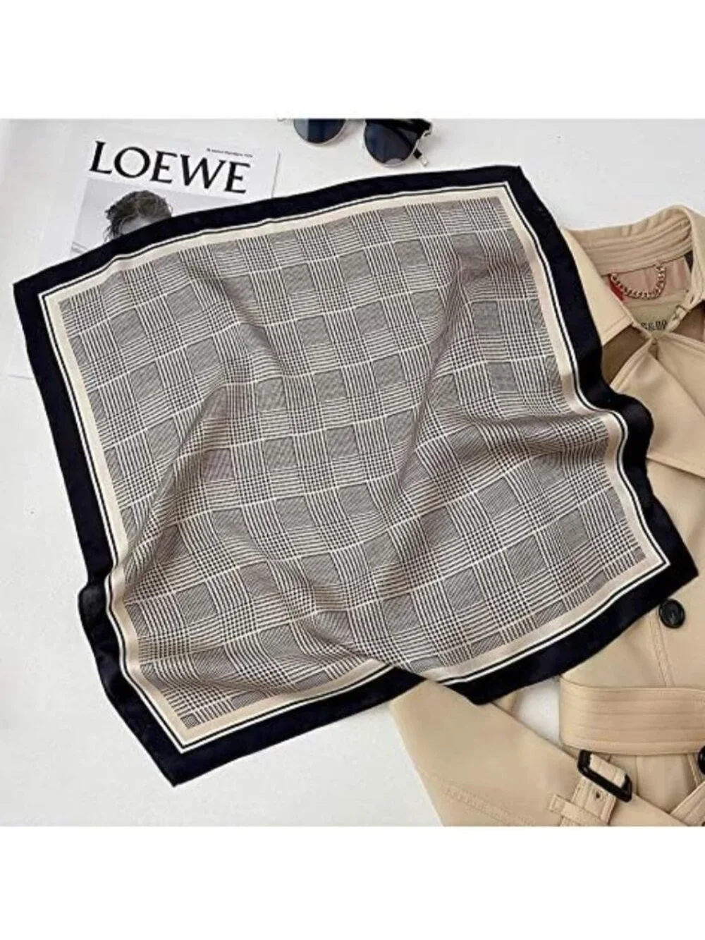 Luxury 100% Pure Mulberry Silk Square Scarf 26